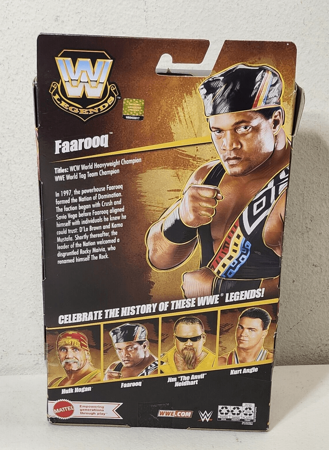 WWE Elite Legends Faarooq Series 24 Chase Action Figure Target Mattel Toy NEW - Thumbnail 5