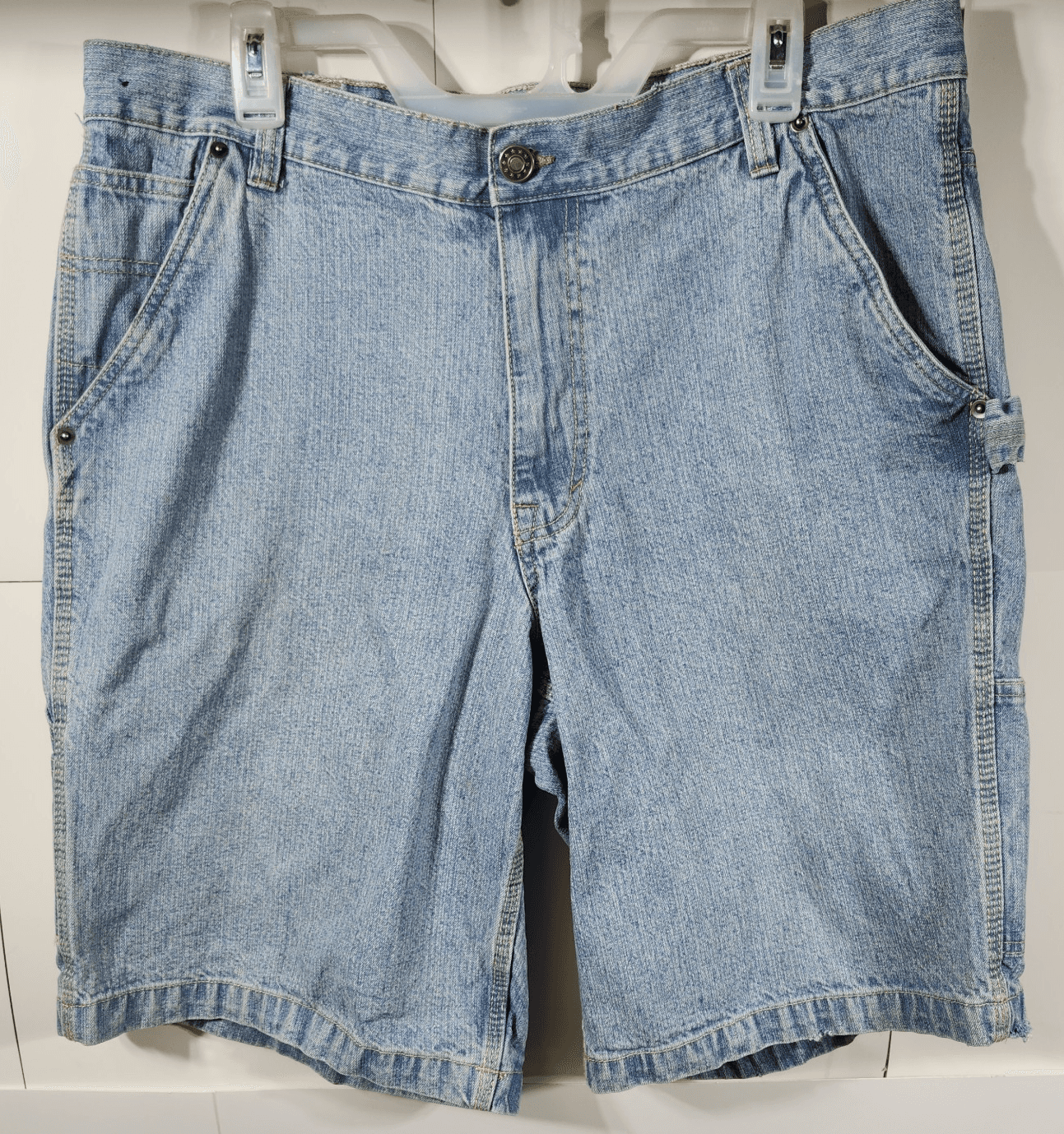 Basic Editions Mens Size 36 Jean Shorts Blue Denim