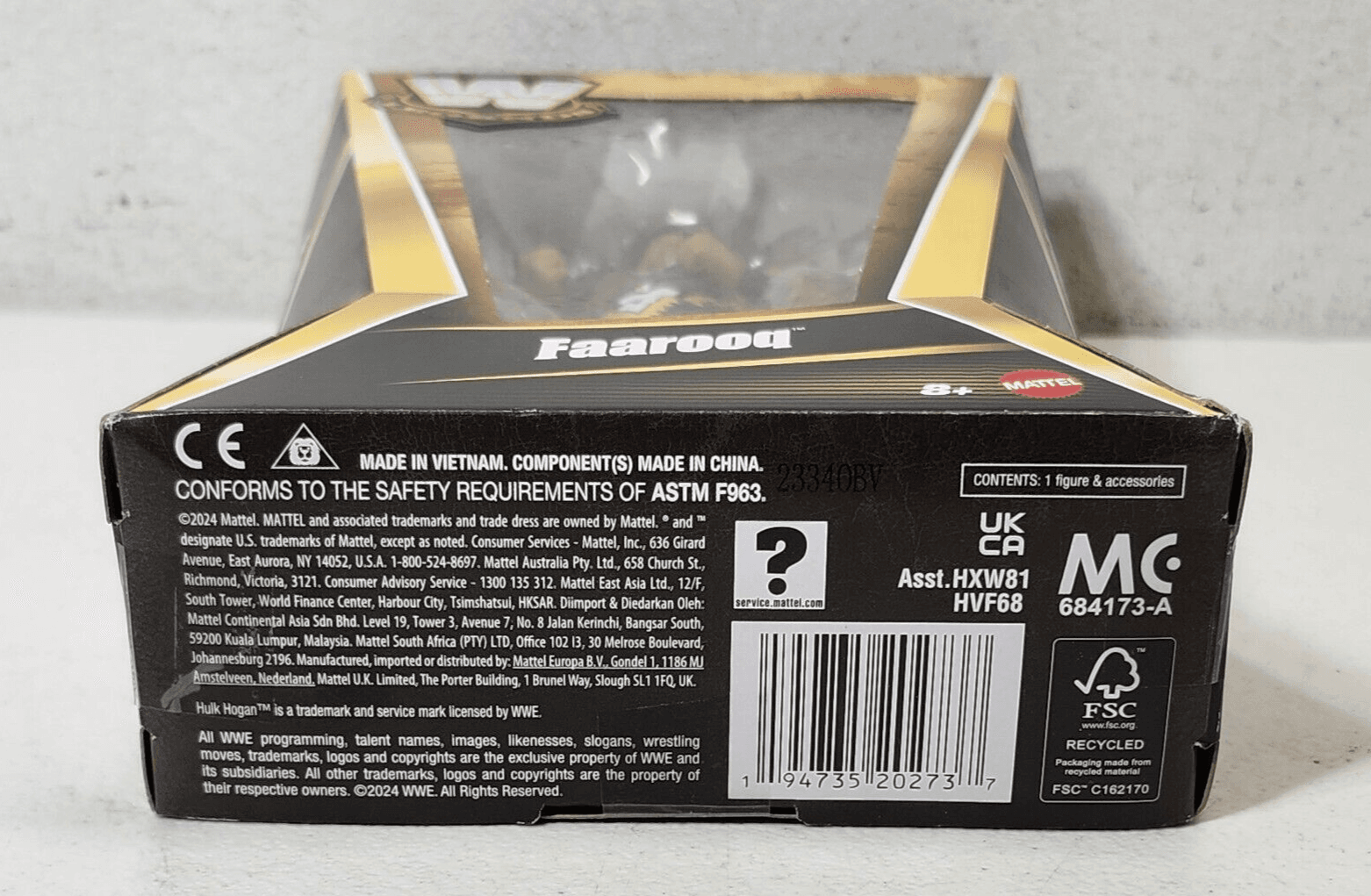 WWE Elite Legends Faarooq Series 24 Chase Action Figure Target Mattel Toy NEW - Thumbnail 6