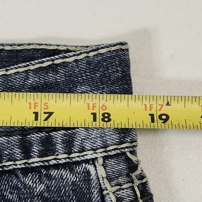 Vintage Faded Glory Men's Jeans Relaxed Fit Straight Leg Size 36 X 30 Blue Pants - Thumbnail 2