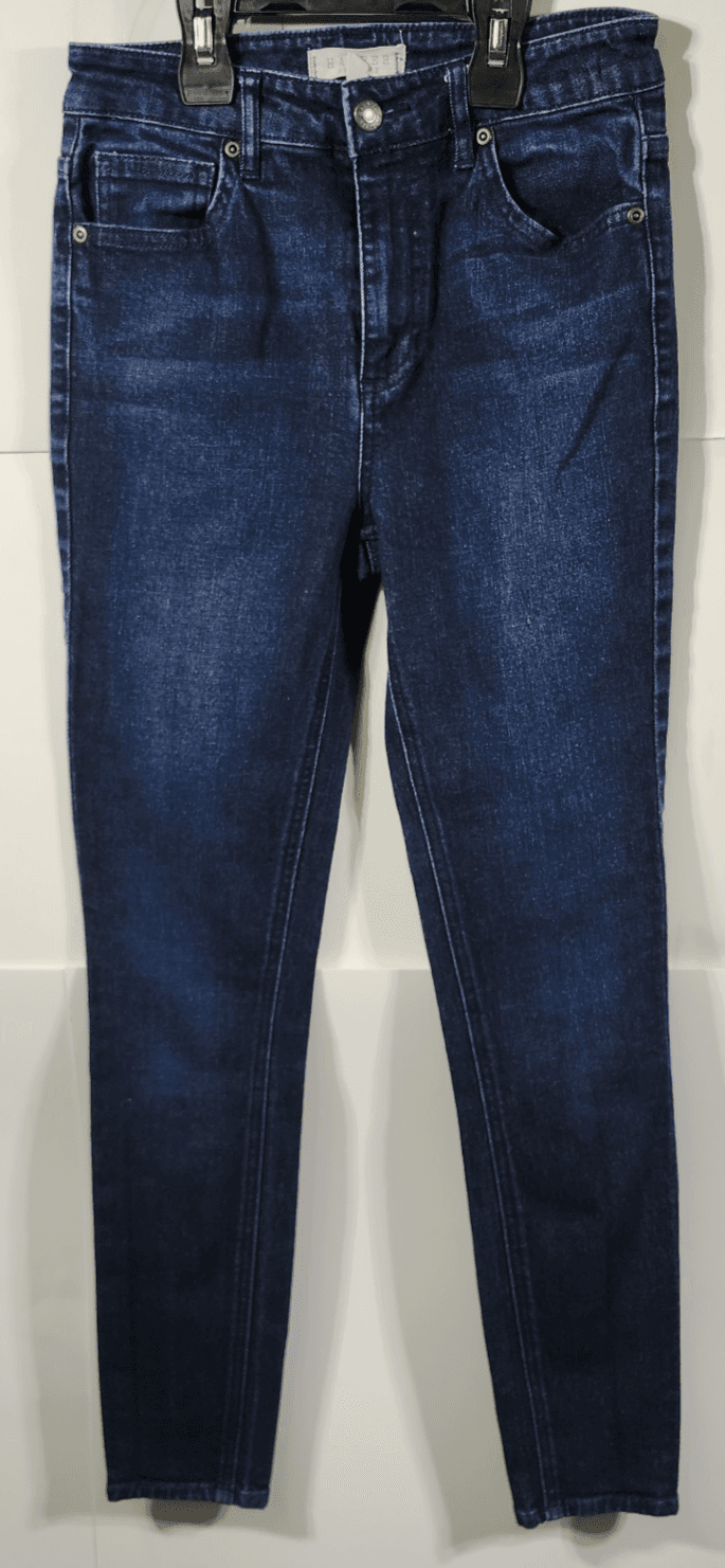 Harper Heritage Jeans Womens 26 Blue Skinny High Rise Stretch Denim Dark Wash - Thumbnail 5