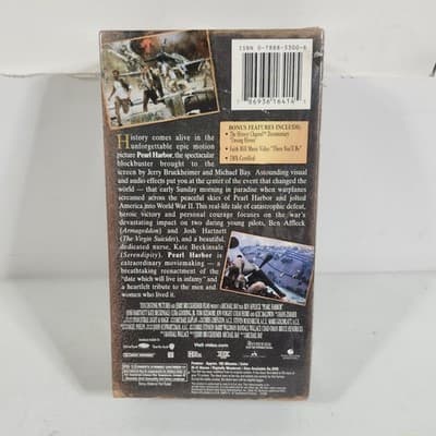 Pearl Harbor VHS 2001, 2-Tape Set 60th Anniversary Commemorative Edition NEW - Thumbnail 2