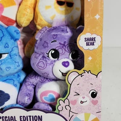 Care Bears Special Edition 4 Pack Collector Set Kids Stuffed Plush Animal Toy - Thumbnail 4