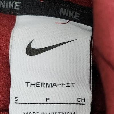 Nike Thermafit Men’s Small Red Hooded Sweatshirt Long Sleeve Hoodie - Thumbnail 7