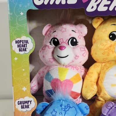 Care Bears Special Edition 4 Pack Collector Set Kids Stuffed Plush Animal Toy - Thumbnail 2