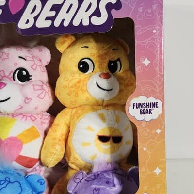 Care Bears Special Edition 4 Pack Collector Set Kids Stuffed Plush Animal Toy - Thumbnail 3