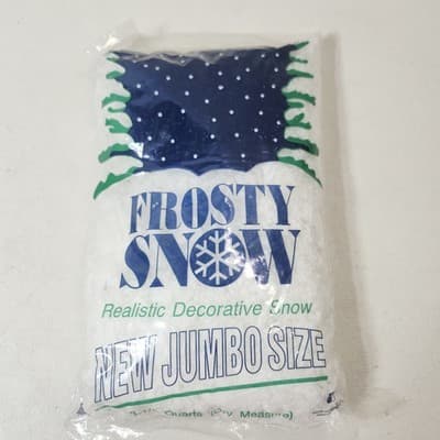 Frosty Snow Realistic Decorative Snow 3.5 Quarts Dry Measure NEW - Thumbnail 2