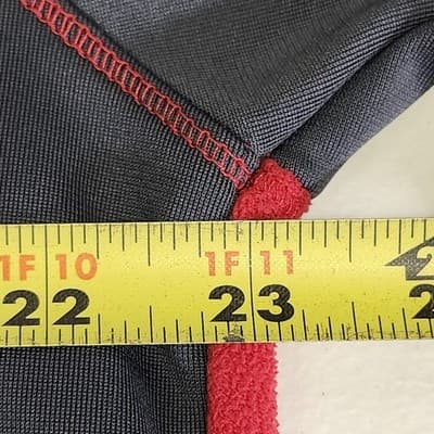 Champion Jacket Mens L Red Black Zip Performance Pullover Sweater Sweatshirt - Thumbnail 2