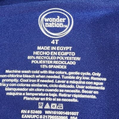 Wonder Nation Boys Full Zip Shirt Size 4T Blue Long Sleeve NEW - Thumbnail 8