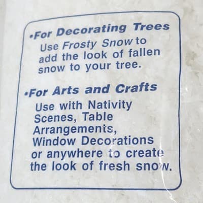 Frosty Snow Realistic Decorative Snow 3.5 Quarts Dry Measure NEW - Thumbnail 5