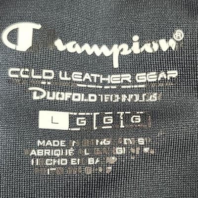 Champion Jacket Mens L Red Black Zip Performance Pullover Sweater Sweatshirt - Thumbnail 7