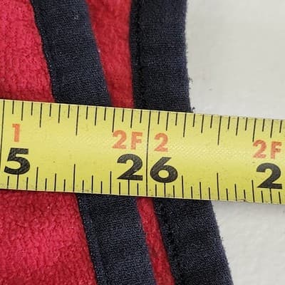 Champion Jacket Mens L Red Black Zip Performance Pullover Sweater Sweatshirt - Thumbnail 3