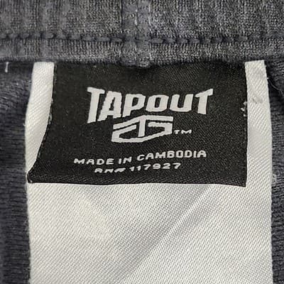 Men's Tapout Pants Large Gray Tech Fleece Zip Pockets Sweatpants - Thumbnail 7