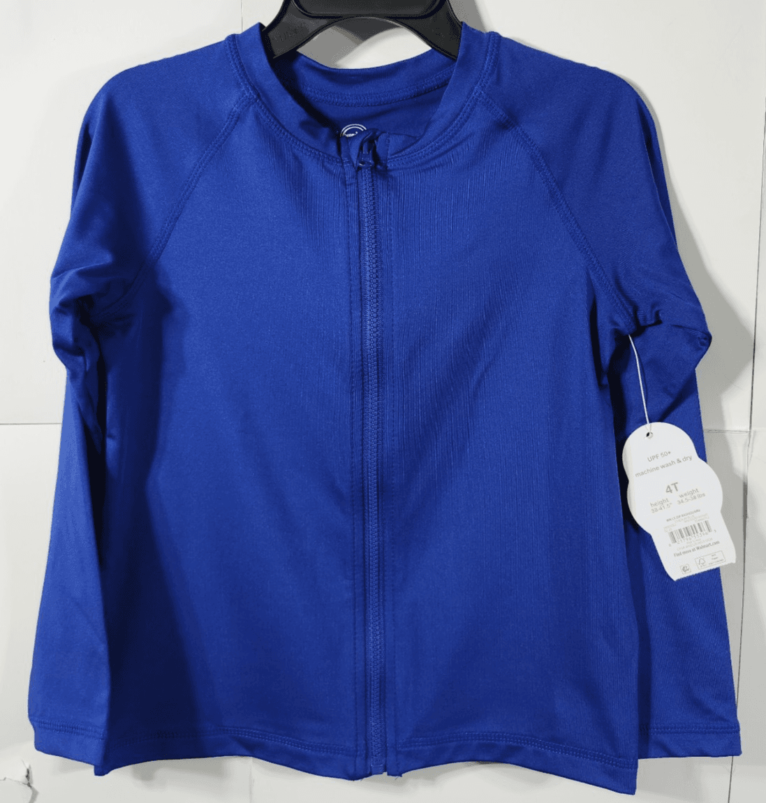 Wonder Nation Boys Full Zip Shirt Size 4T Blue Long Sleeve NEW - Thumbnail 5