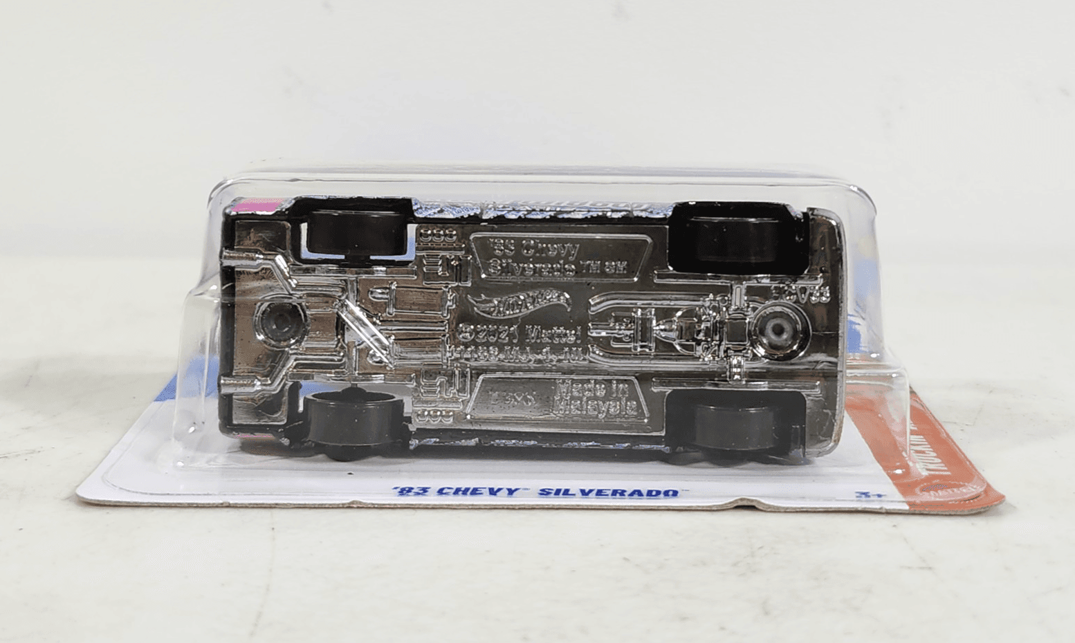 Hot Wheels '83 Chevy Silverado Black Widow Truckin' Along 1/64 Toy Vehicle NEW - Thumbnail 4