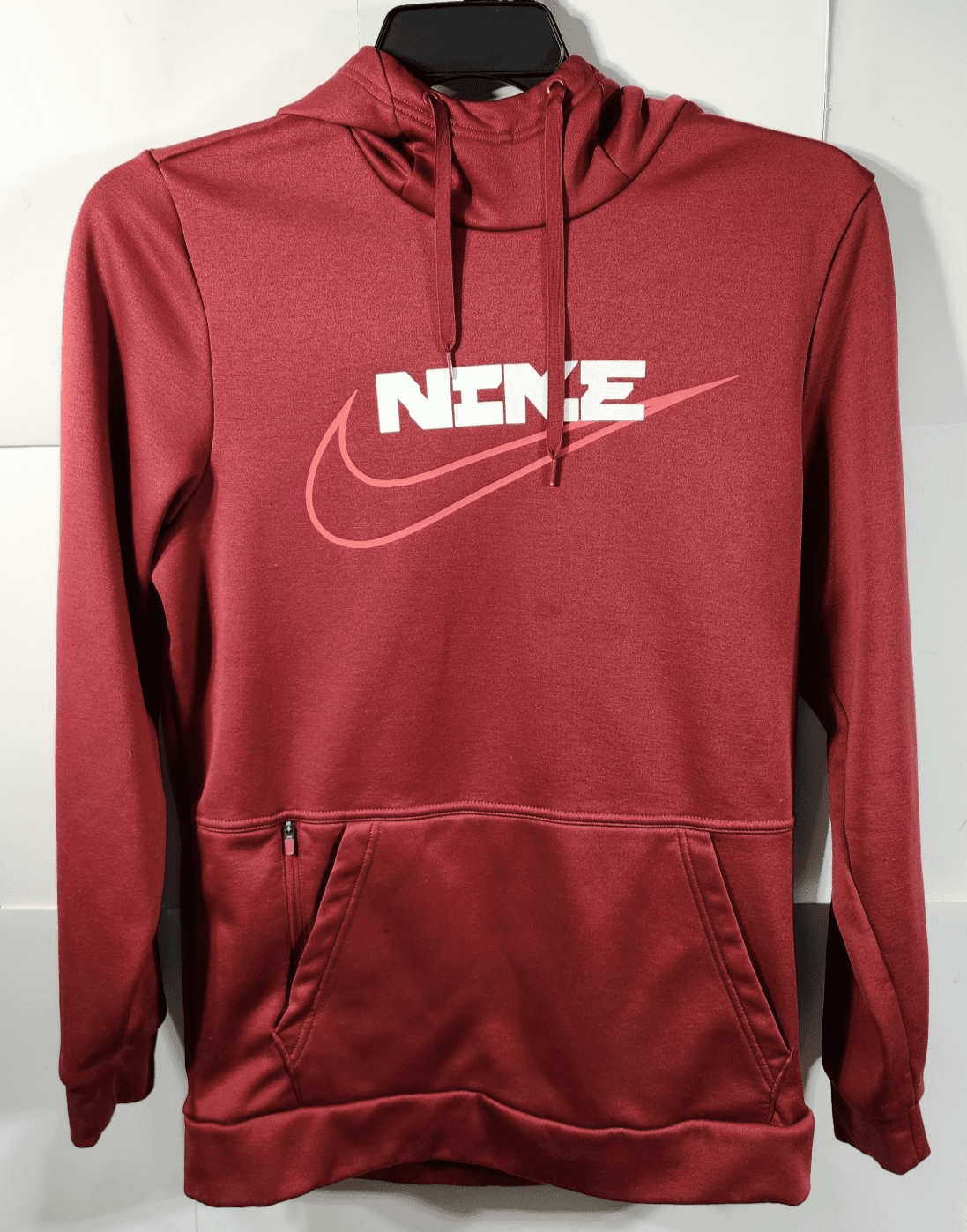 Nike Thermafit Men’s Small Red Hooded Sweatshirt Long Sleeve Hoodie - Thumbnail 5