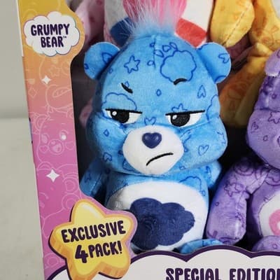 Care Bears Special Edition 4 Pack Collector Set Kids Stuffed Plush Animal Toy - Thumbnail 5
