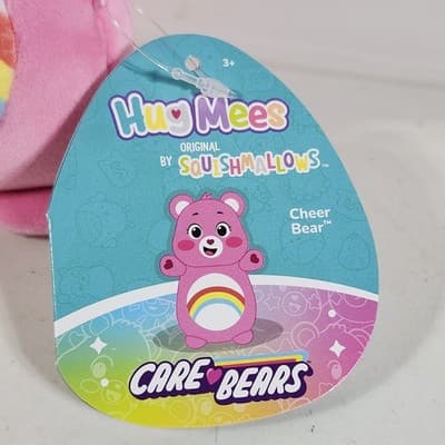 Squishmallows Care Bears Cheer Bear HugMees 6" Plush Stuffed Toy NEW - Thumbnail 3