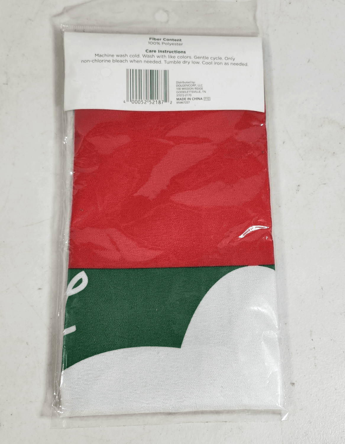 Christmas Apron Santa Face Red Green 30" X 20" Holiday Attire NEW - Thumbnail 5