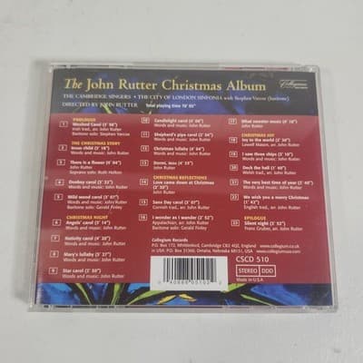 John Rutter Christmas Album CD 1997 Holiday Choral Classical Collegium - Thumbnail 4