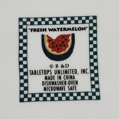 Tabletops Unlimited Fresh Watermelon Dinner Plate 12" - Thumbnail 4