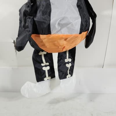 Hanging Skeleton Decoration Halloween Collapsible Black White 20" - Thumbnail 7