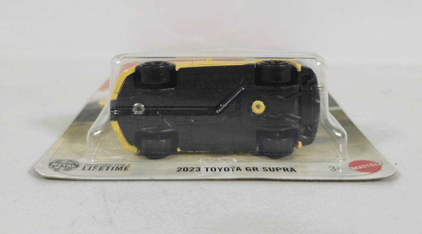Matchbox 2023 Toyota GR Supra Yellow Car 1/64 Toy Vehicle NEW - Thumbnail 4