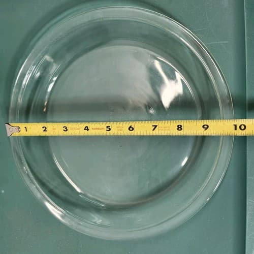 Vintage Pyrex 9" Clear Glass Round 1.5" Deep Pie Plate Dish #209 - Thumbnail 2