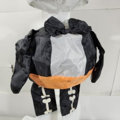 Hanging Skeleton Decoration Halloween Collapsible Black White 20" - Thumbnail 6