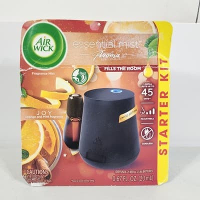 Air Wick Joy Orange & Mint Essential Mist Diffuser Starter Kit Limited Edition - Thumbnail 2