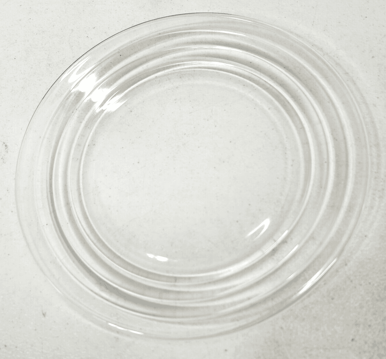 VTG Libbey Duratuff Clear Glass Salad Appetizer Plates 7.5" Set of 3 Bundle Lot - Thumbnail 2