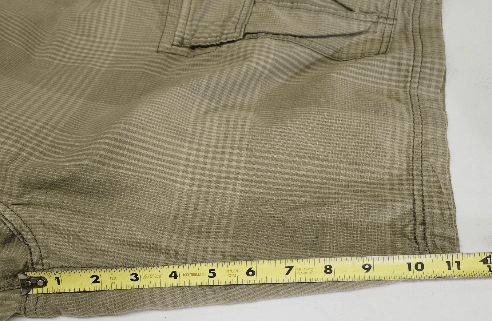 Levis Cargo Shorts Mens Size 36 Plaid Green Outdoor Classic Casual - Thumbnail 3