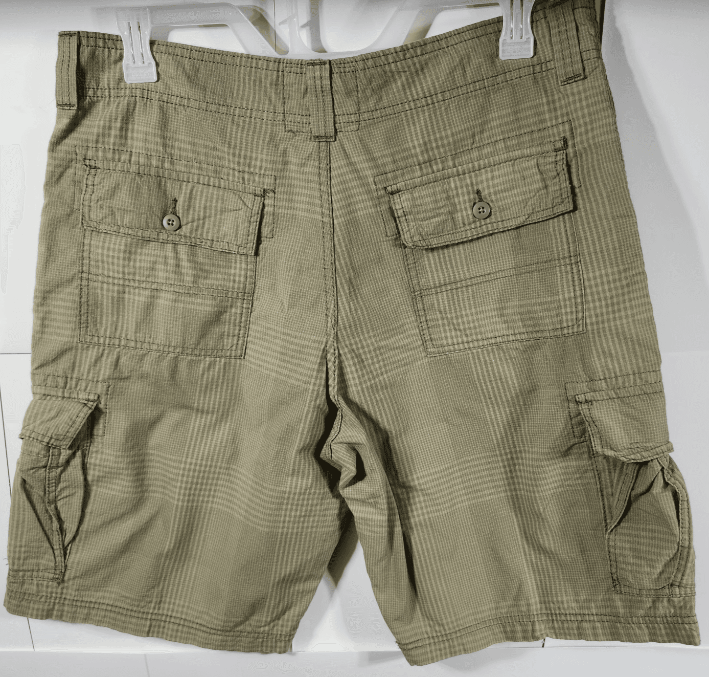 Levis Cargo Shorts Mens Size 36 Plaid Green Outdoor Classic Casual - Thumbnail 6