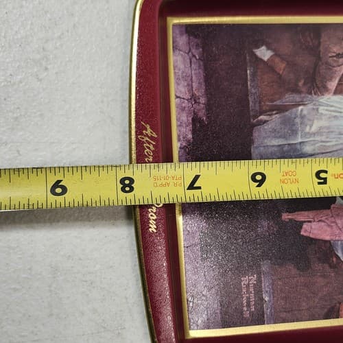 Norman Rockwell Evening Post Tin Tray Home Bar Decor Collectors Series - Thumbnail 4