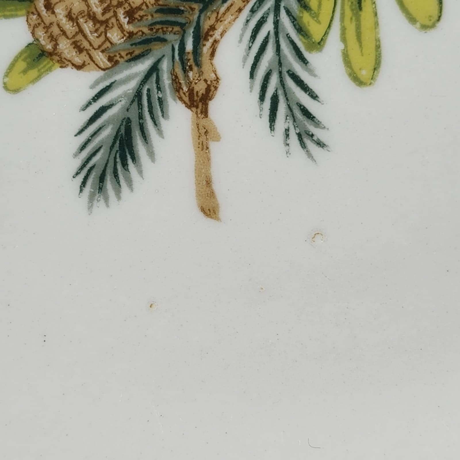 Christmas Holly Winter Song Bird Gold Rim Soup Bowl Gibson Everyday 8" - Thumbnail 5