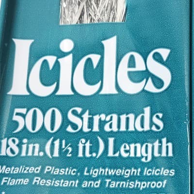 3 Boxes of Silver Tree Tinsel Old World Santa 500 Strands Each NEW - Thumbnail 3