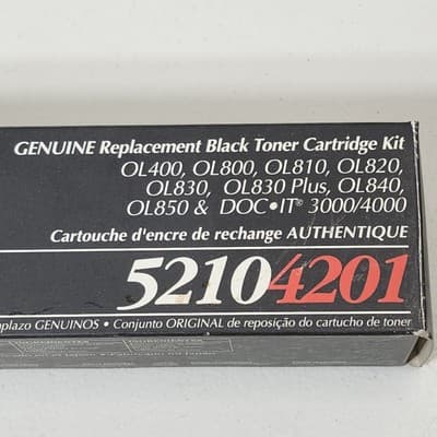 Okidata 5210 4201 Replacement Black Toner Cartridge Kit NEW - Thumbnail 2