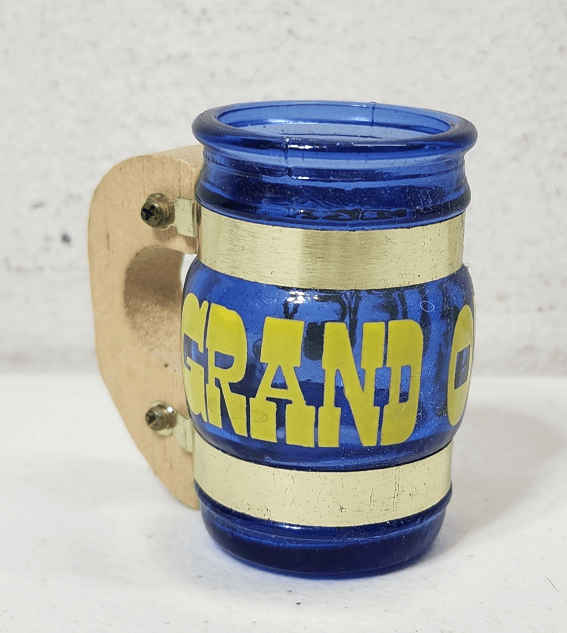 Vintage Grand Ole Opry Souvenir Mini Mug/Toothpick Holder Decor Cobalt Blue - Thumbnail 2
