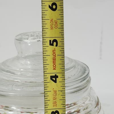 Greenbrier 4" Round Glass Christmas Trees Candy Jar w/ Lid - Thumbnail 8