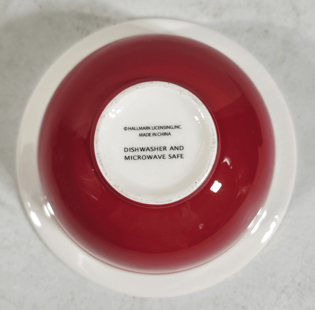 Hallmark A Bowl Full Of Jolly Stoneware Green Red Whimsical Small Serving Dish - Thumbnail 5