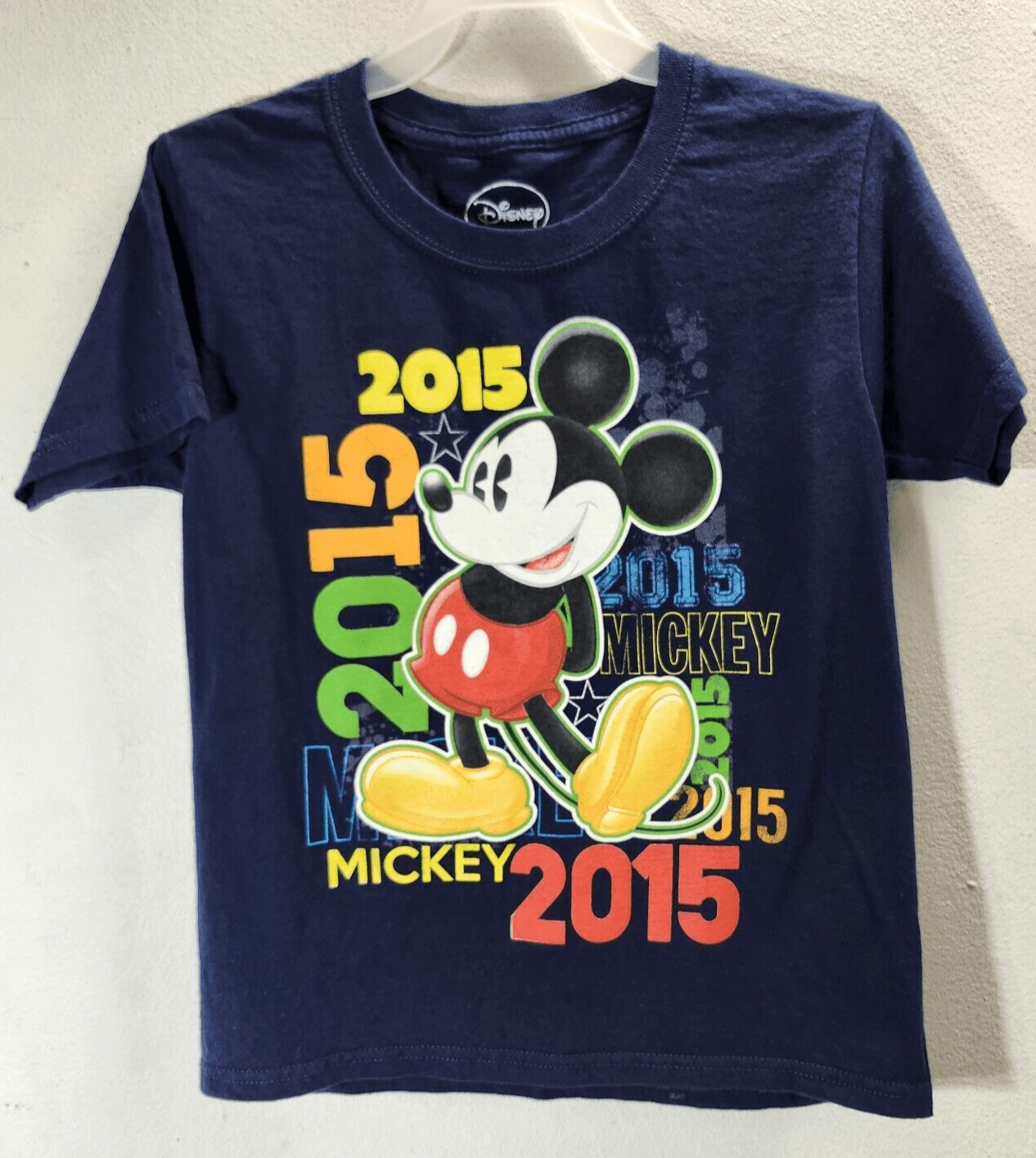 Disney Boys Blue Mickey Mouse Short Sleeve Graphic T-Shirt Size Small 6-7 - Thumbnail 4