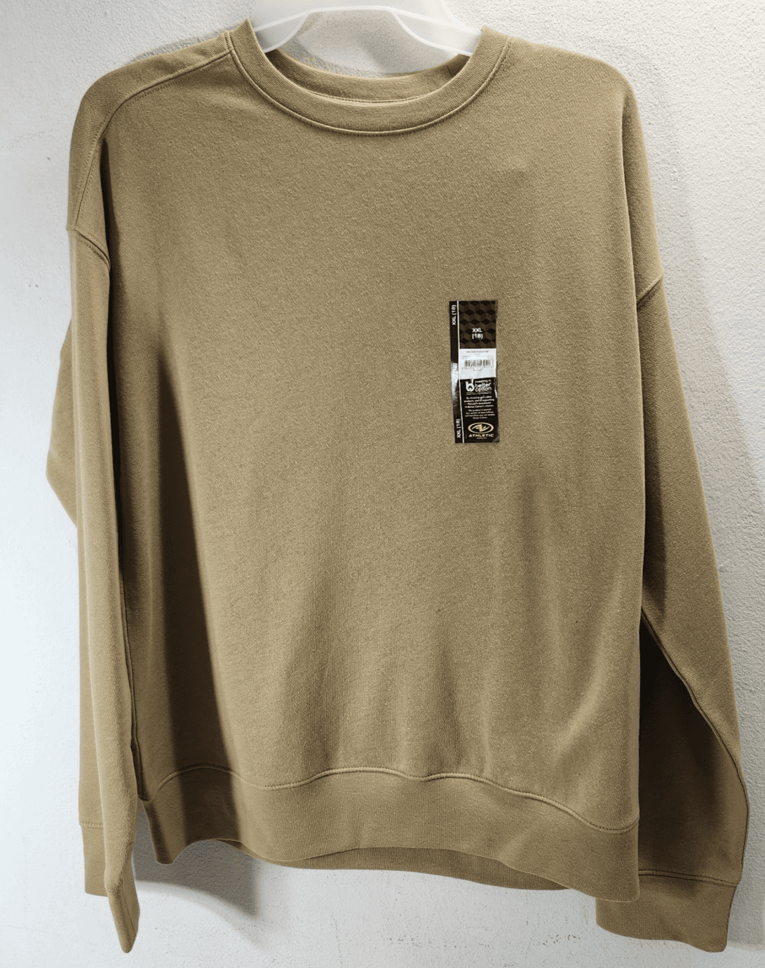 Boys Sweatshirt Size XXL (18) Pullover Brown Long Sleeve Athletic Works NEW - Thumbnail 5
