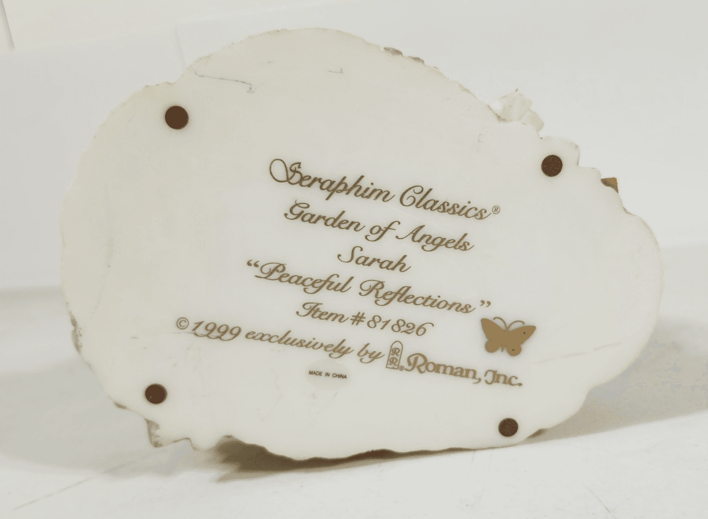 Seraphim Classic Garden Of Angels Sarah Peaceful Reflections #81826 VTG 1999 - Thumbnail 11