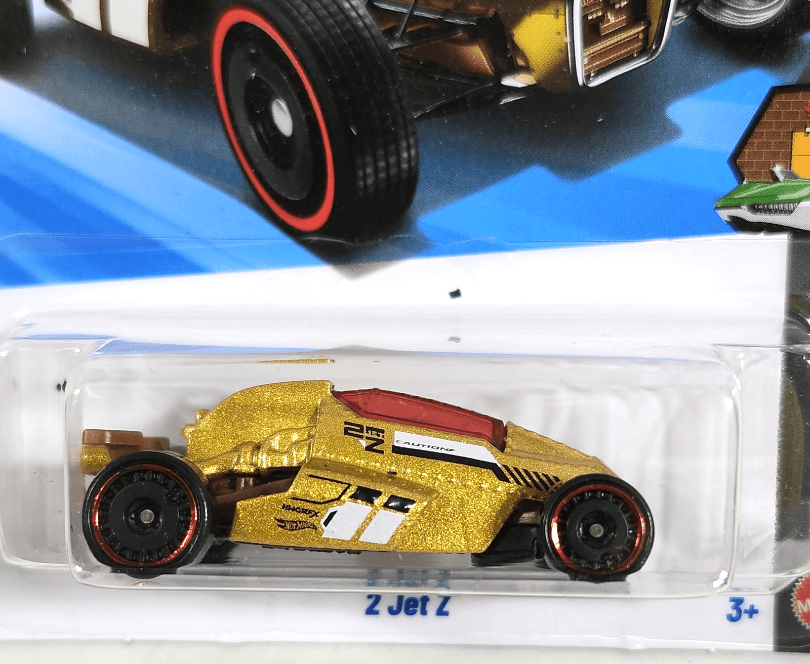 Hot Wheels 2 Jet Z HW Dream Garage Treasure Hunt Gold Car 1/64 Toy Vehicle NEW - Thumbnail 2