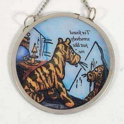 Vintage Disney Suncatcher Glass Art Hanging 3" - Thumbnail 6