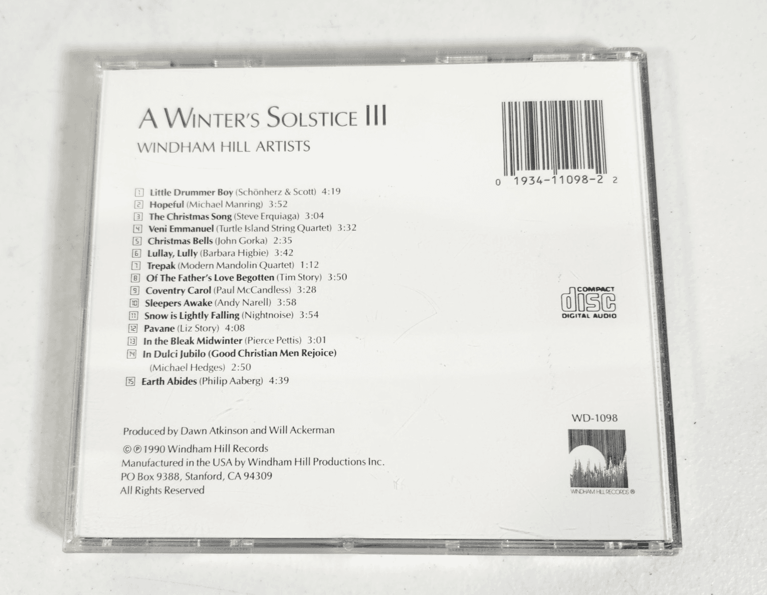 A Winter's Solstice III Audio CD By Various - Thumbnail 4