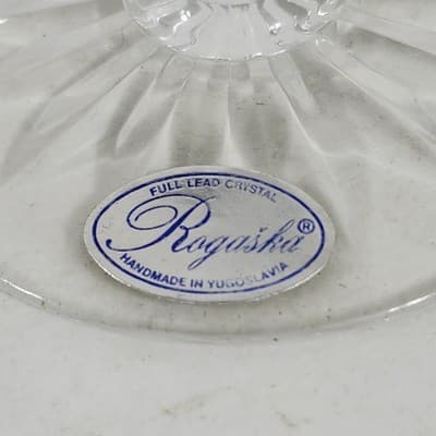 Rogaska Richmond Stemmed Fine Crystal Candlestick Candle Holders Set 8” Decor - Thumbnail 3
