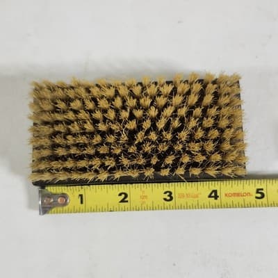 Vintage Swank Ebony Natural Bristle Brush 4.5" Dresser Vanity Clothes - Thumbnail 3