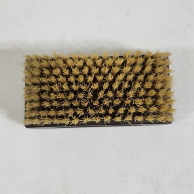 Vintage Swank Ebony Natural Bristle Brush 4.5" Dresser Vanity Clothes - Thumbnail 8