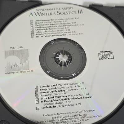 A Winter's Solstice III Audio CD By Various - Thumbnail 3